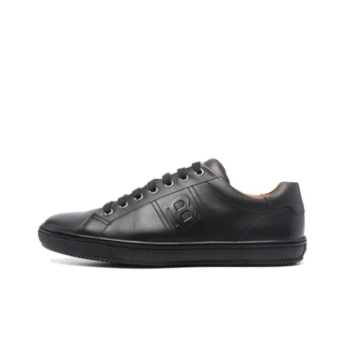 BALLY Skateboard Shoes Men Low Top Black