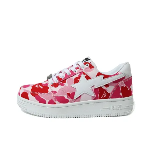 BAPE A BATHING APE Bape Sta Low ABC Camo 20th Anniversary Pink