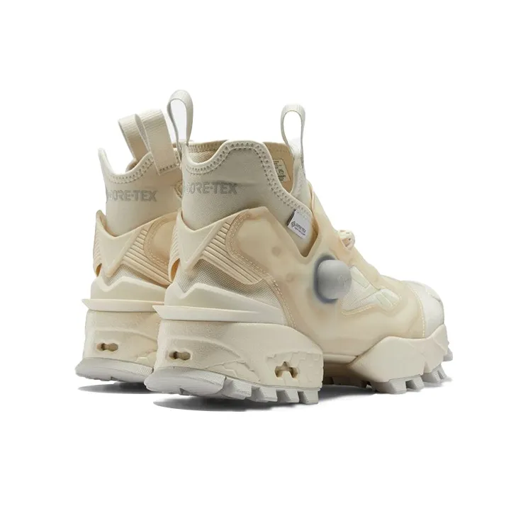 Reebok Instapump Fury Gore Te Breathable And Wear resistant High Top Running Shoes Men's White-4