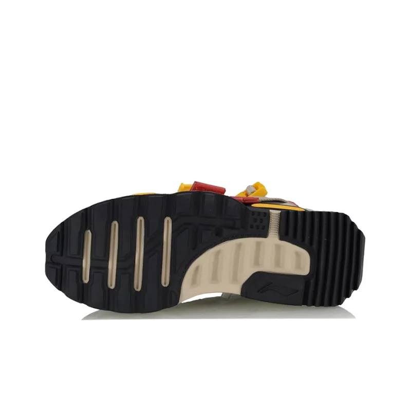 LINING Reburn Beach Sandals Unisex Gray/Yellow-4