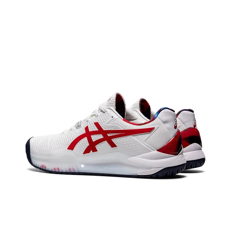 Asics Gel Resolution 8 Le 'White Classic Red'-3