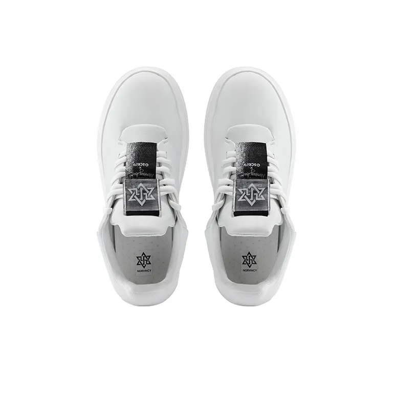 NORVINCY Stylish Skateboarding Shoes Unisex White-2