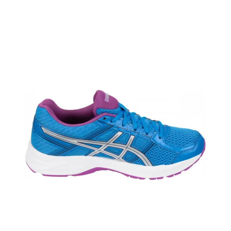 Asics Gel-Contend 4 Durable Breathable Low-Top Running Shoes Women's Blue Purple D-Width-1