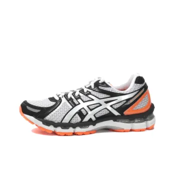 Asics Gel-Kayano 19 Running Shoes Men Low-Top Black/White/Orange