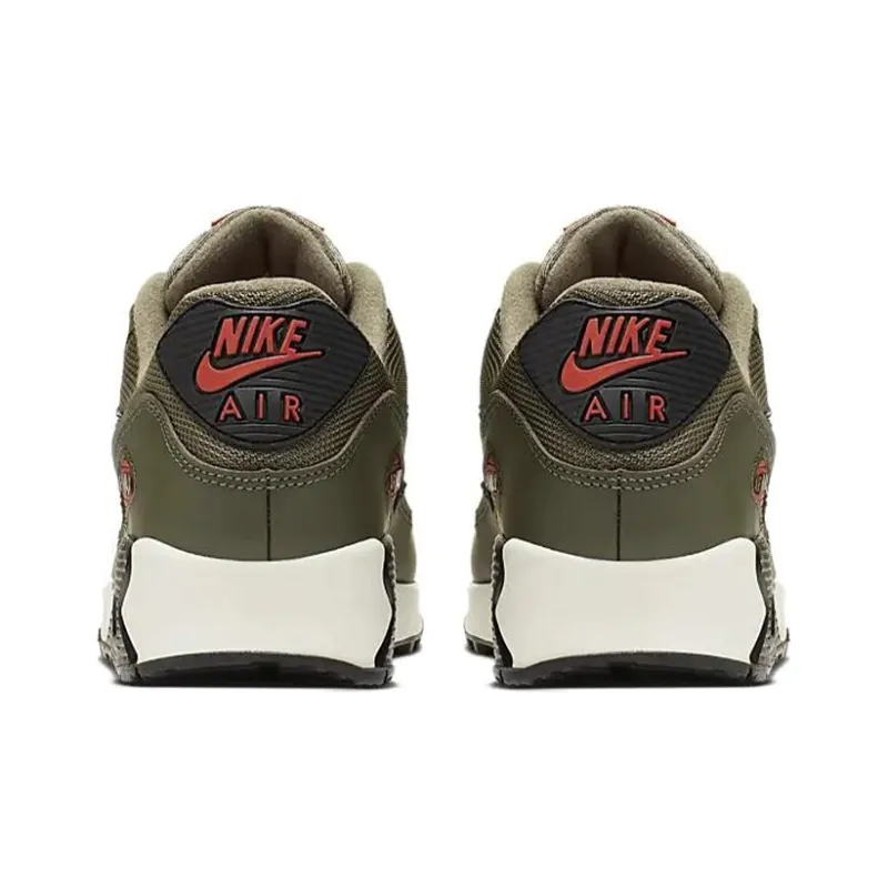 Nike Air Max 90 Medium Olive Black Team Orange-4