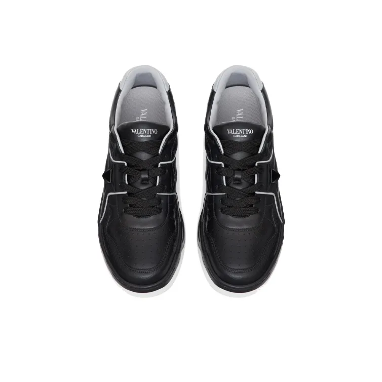 Valentino One Stud Low 'Black Grey'-3