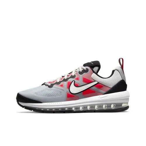 Nike Air Max Genome Running Shoes Men Low-Top Gray/White/Red