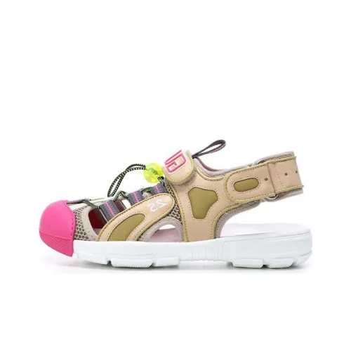 GUCCI Tinsel Sport Sandals Crystal Beige Women's