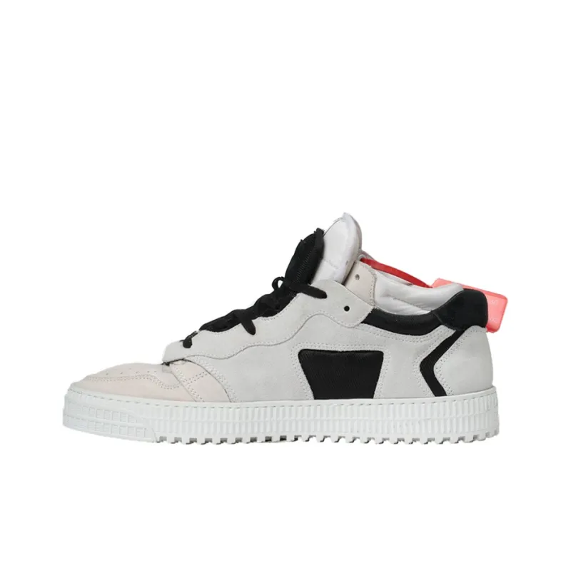 OFF WHITE C/O Virgil Abloh Men'S Black And White Off Court Low Sneakers-2