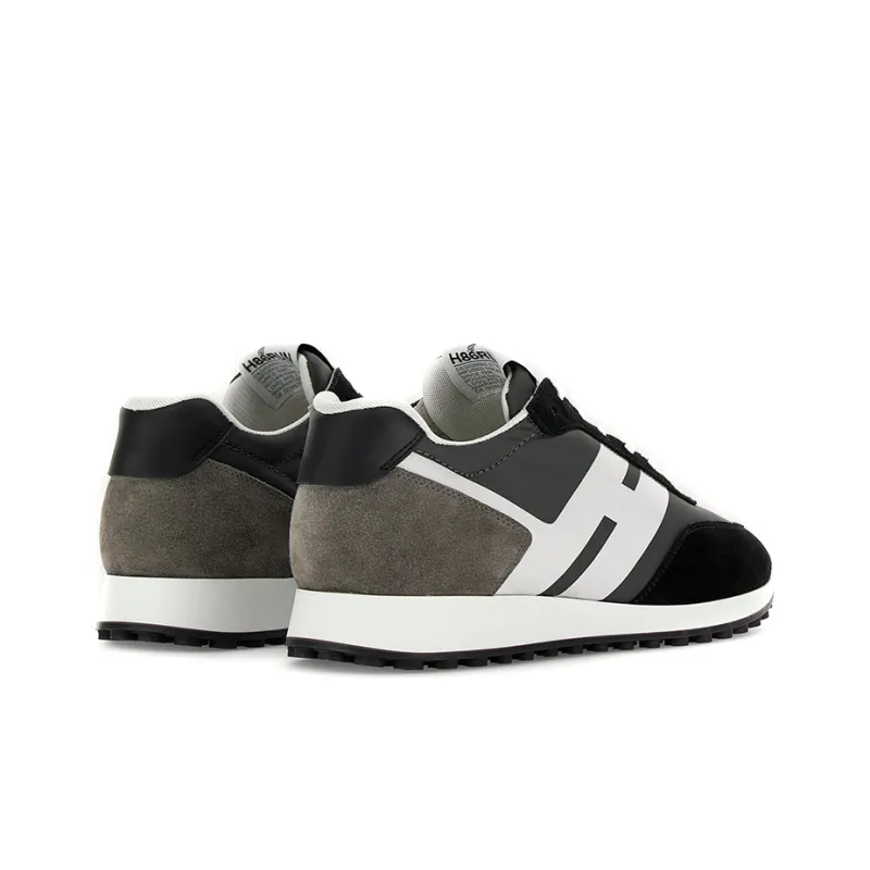 HOGAN H383 Casual Shoes Men Low-Top Gray/Black-4