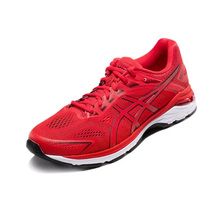 Asics GT-2000 7 Wear-Resistant Low-Top Running Shoes Men's Red 4E-Width-1