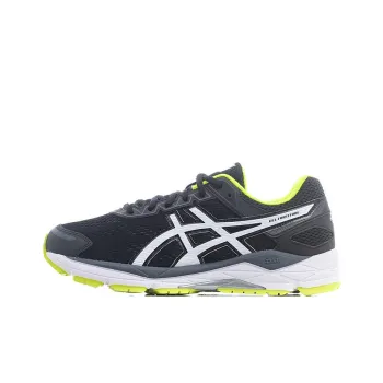 Asics Gel-fortitude 7 Wear-Resistant Low-Top Running Shoes Men's Black White 2E-Width