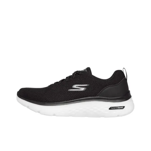 Skechers Go Walk Hyper Burst Cushioning Low-Top Casual Running Chain Men's Black White