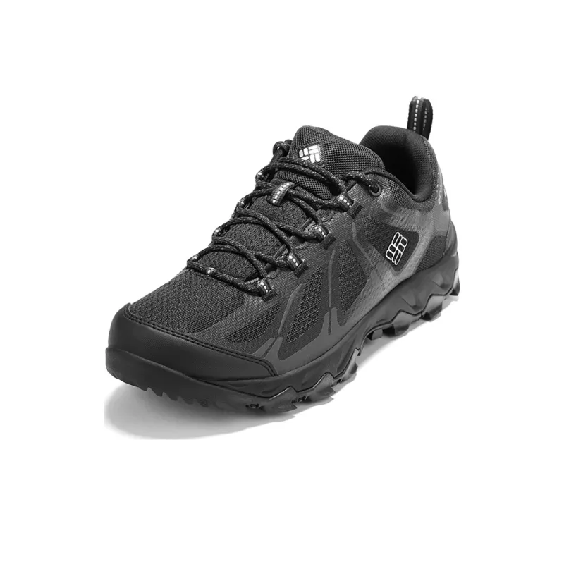 Columbia Cushioned Wear Resistant Water Resistant Low Top Trekking Shoes Men's Black-2