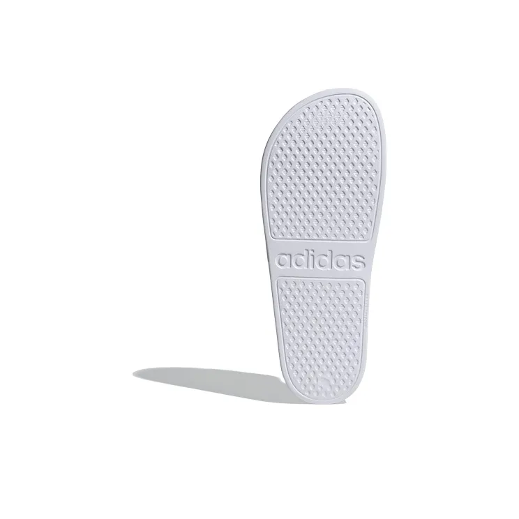Adidas Adilette Aqua Slides Cloud White Platinum Metallic-5