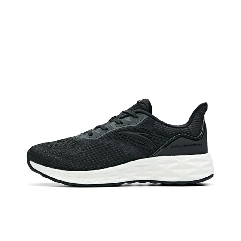 ANTA Running Shoes Women's Low-Top Black/Ivory White-0
