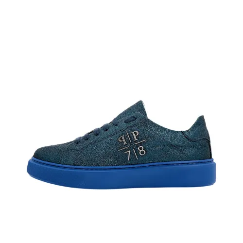 PHILIPP PLEIN Skateboard Shoes Women's Low-Top Blue