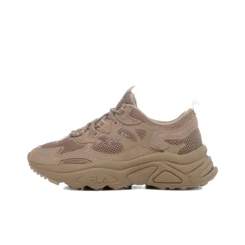 FILA Cushioned Slip Resistant Abrasion Resistant Low Top Casual Shoes Unisex Dark Coffee Korean Style