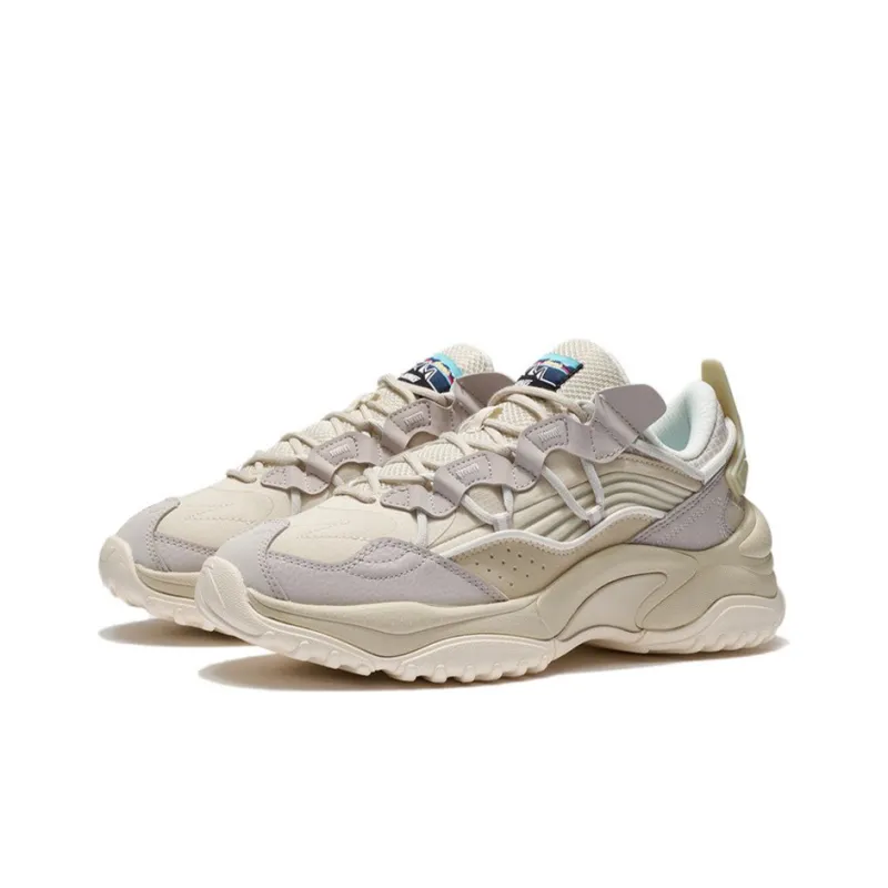 LiNing Aurora WindWalker Cushioning Low-Top Sports Casual Shoes Women's Gray White-2