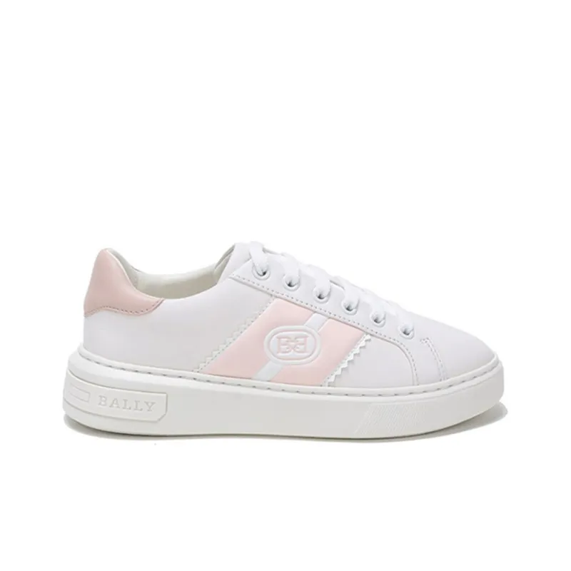 BALLY Low Top Skateboard Shoes Women's White-1
