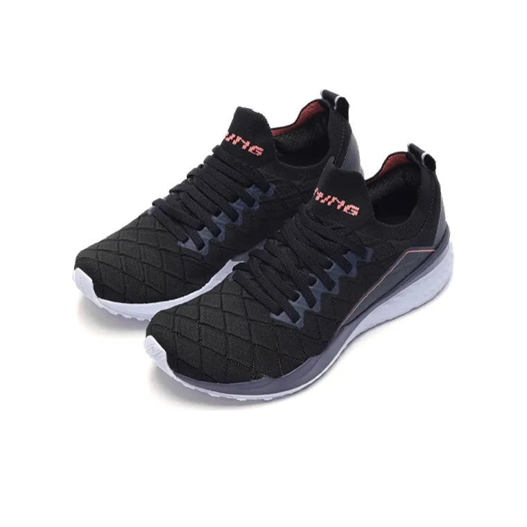 LiNing Cloud Five Generations Cushioned Anti Slip And Wear Resistant Lightweight Low Top Running Shoes Women's Black-2