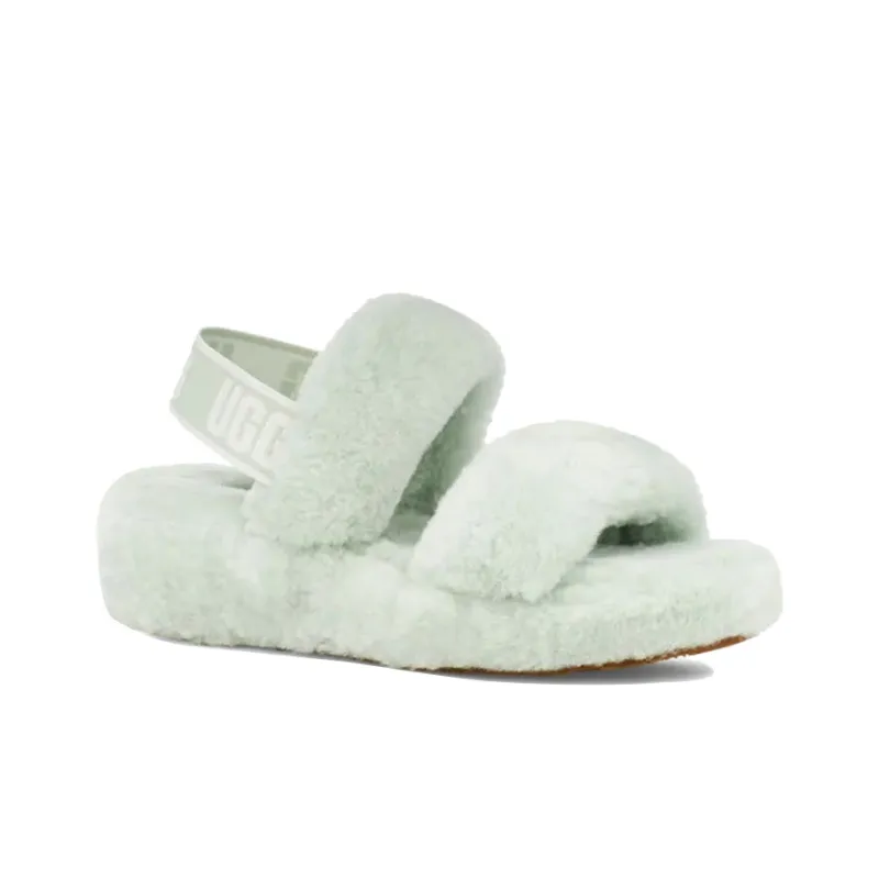 UGG Oh Yeah Thick Sole Sandals Mint Green Women's-1