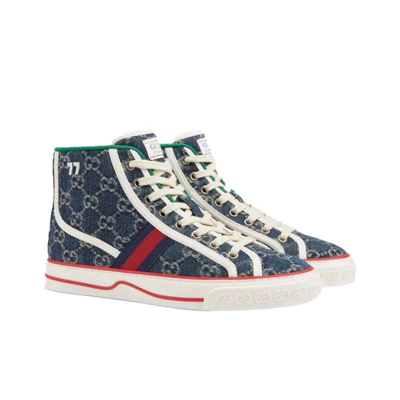 GUCCI Women's Tennis 1977 High 'Denim' Women's-1