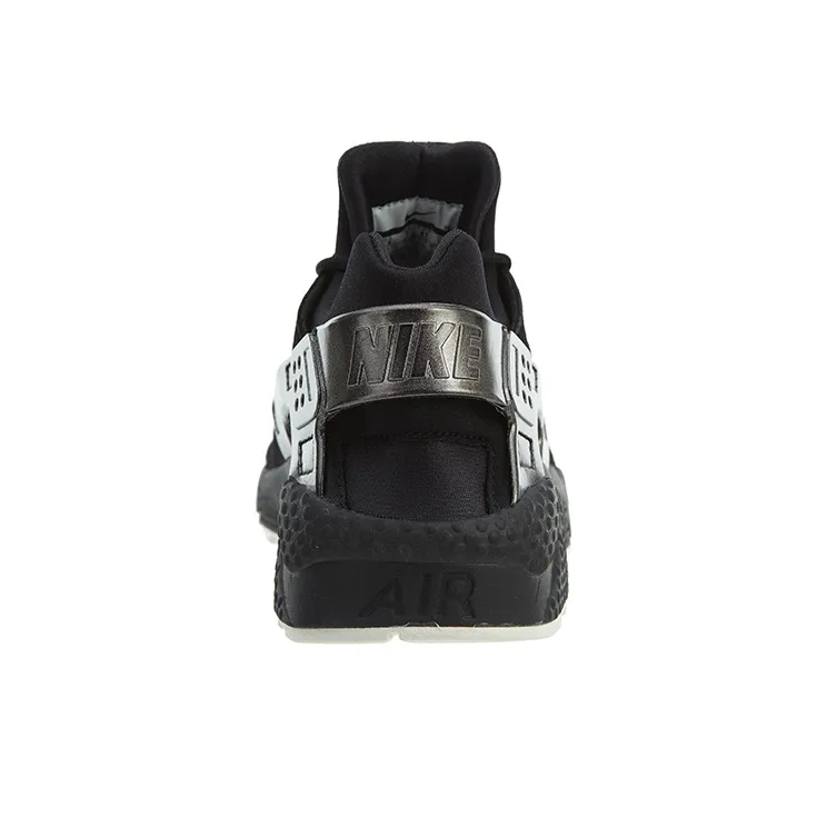 Nike Air Huarache Run Prm Black Black Sail-3