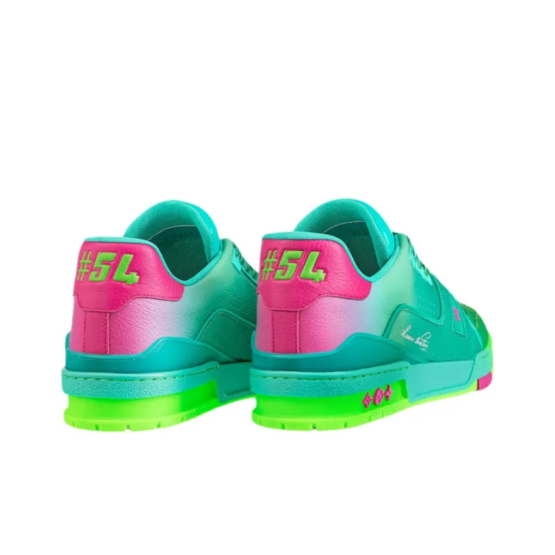 LOUIS VUITTON Trainer Sneakers 'Teal Green'-2