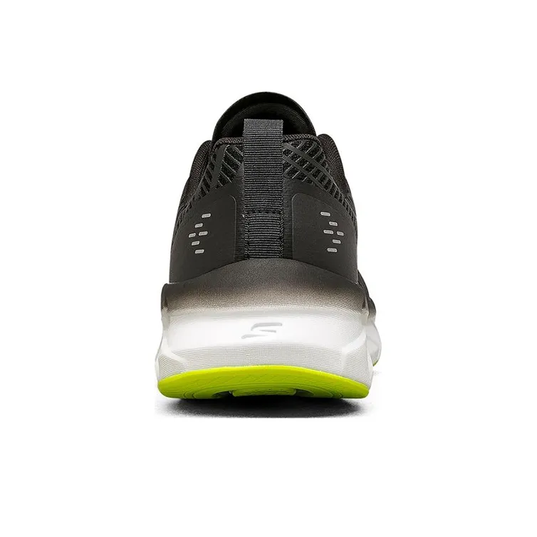 Skechers Abrasion Resistant Low Top Running Shoes Men's Black-3