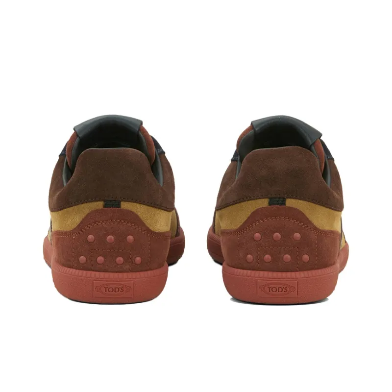 TOD'S Skateboard Shoes Women's Low Top Brown/Yellow/Orange-3