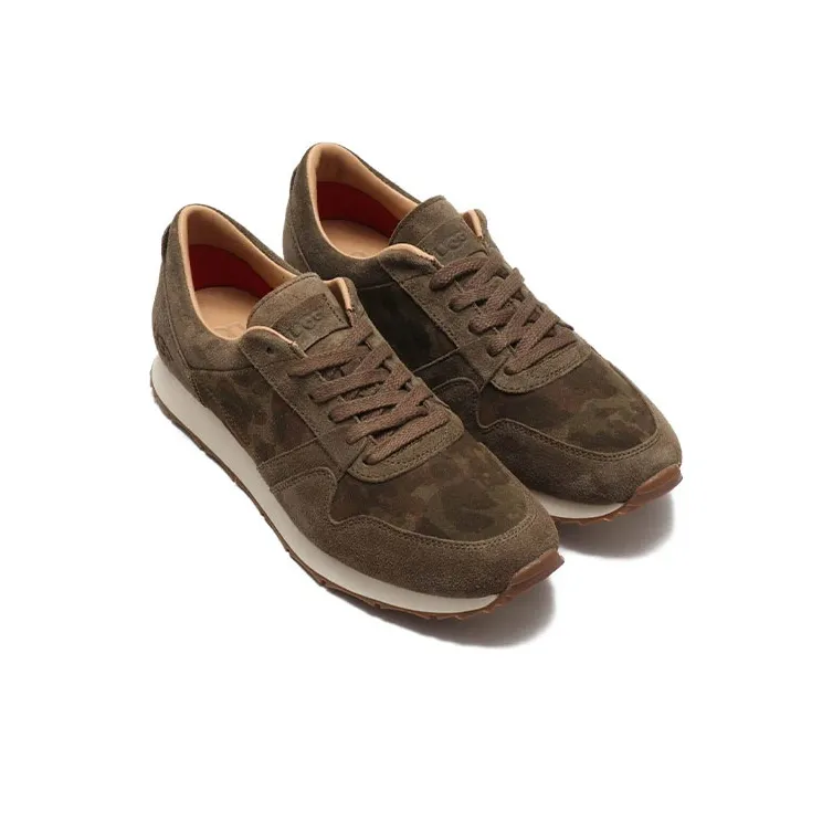 UGG Running Shoes Men Low Top Dark Brown-2