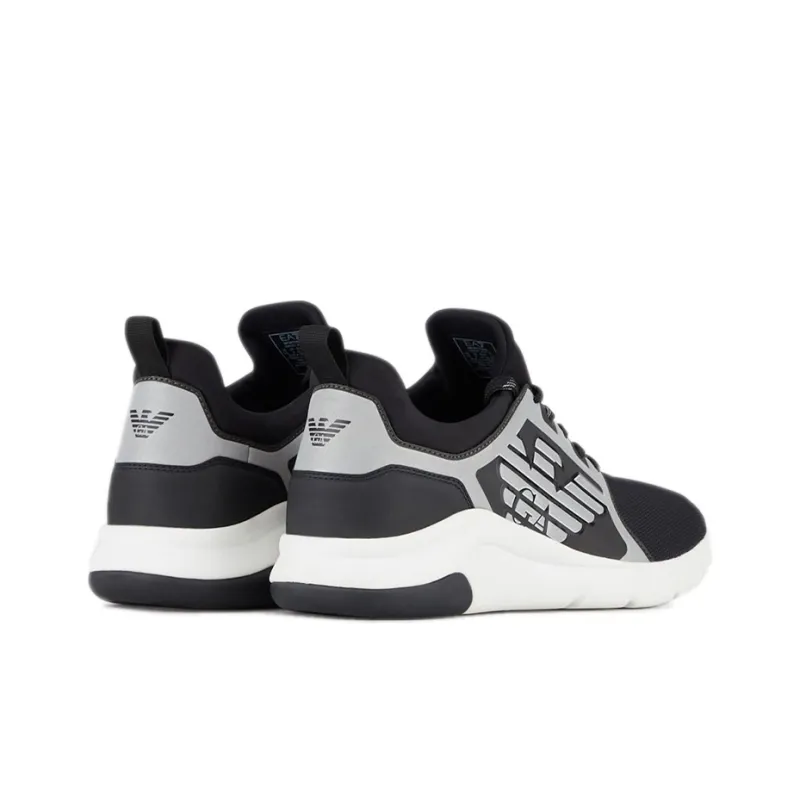 EMPORIO ARMANI Low Top Casual Shoes Unisex Black White-4