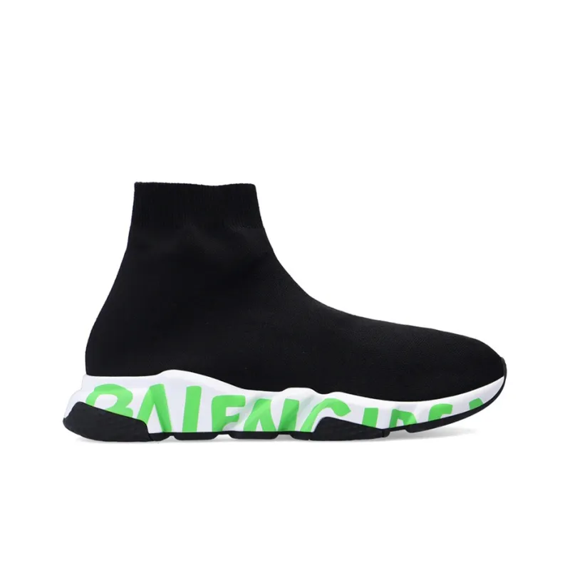 Balenciaga Speed Graffiti Black Green-1