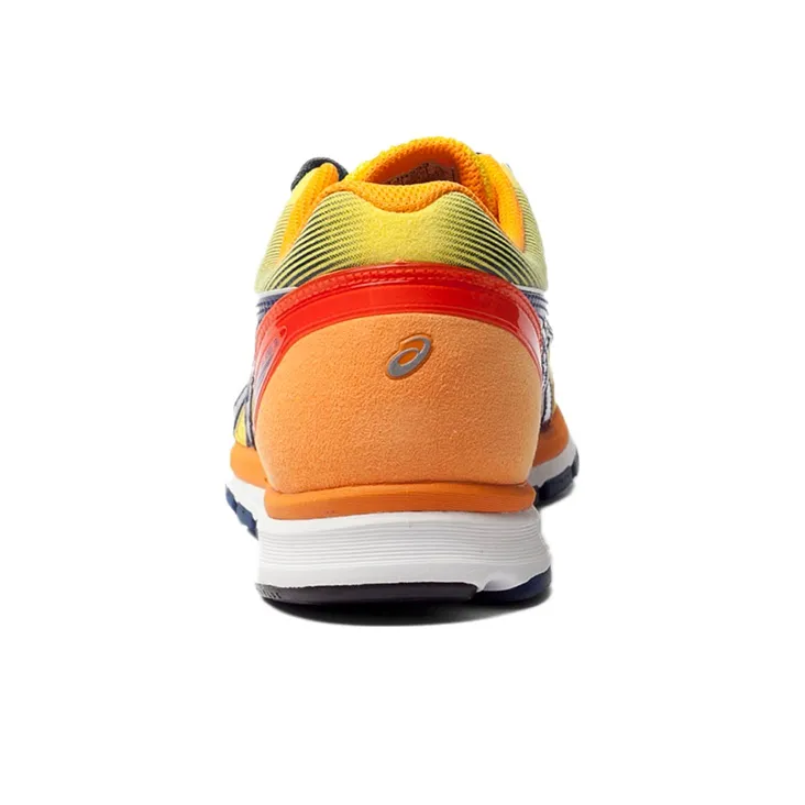 Asics Anti-Slip And Wear-Resistant Breathable Low-Top Running Shoes Men's Blue Lemon-4