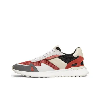 MICHAEL KORS Miles Cushioning Anti-Slip And Wear-Resistant Low-Top Casual Shoes Men's Red/Black Beige