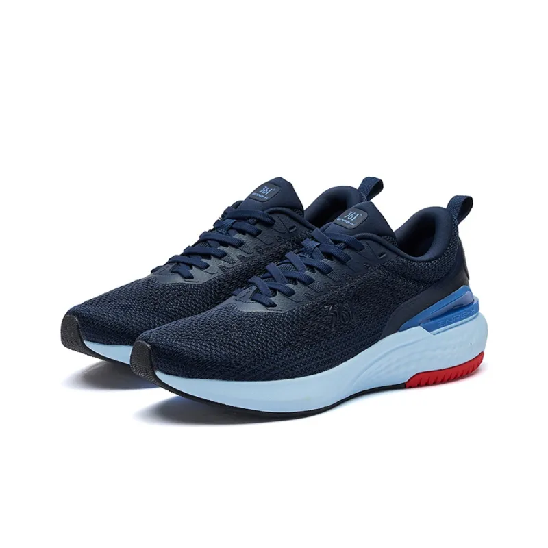 361° Fei Ren Running Shoes Men Low Top Shadow Blue-2