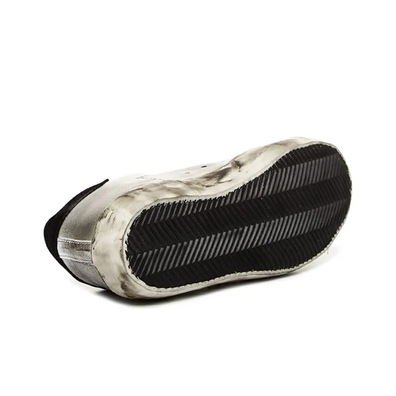 Golden Goose Super Star Skateboard Shoes Men Low Top Silver-3