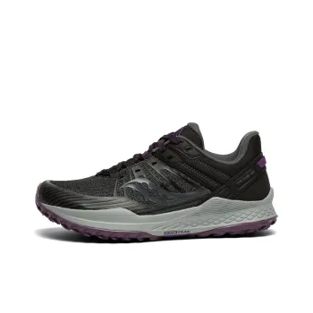 Saucony Mad River TR Turbulent Flow Low-Top Running Shoes Women's Gray Black