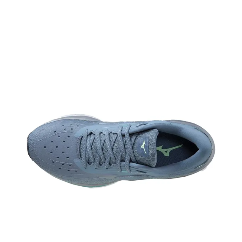 Mizuno Wave Sky 5 Running Shoes Women's Low-Top Gray/Blue-2
