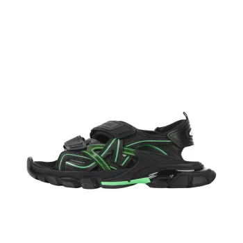 Balenciaga Track Sandal Black/Fluo Green