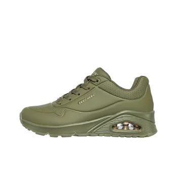 Skechers Uno Cushioning Anti Slip And Wear Resistant Low Top Casual Shoes Women's Green