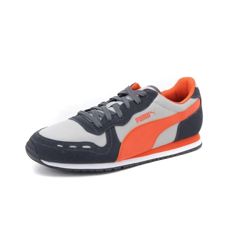 PUMA Cabana Racer Running Shoes Unisex Low-Top Gray/Black/Orange-2