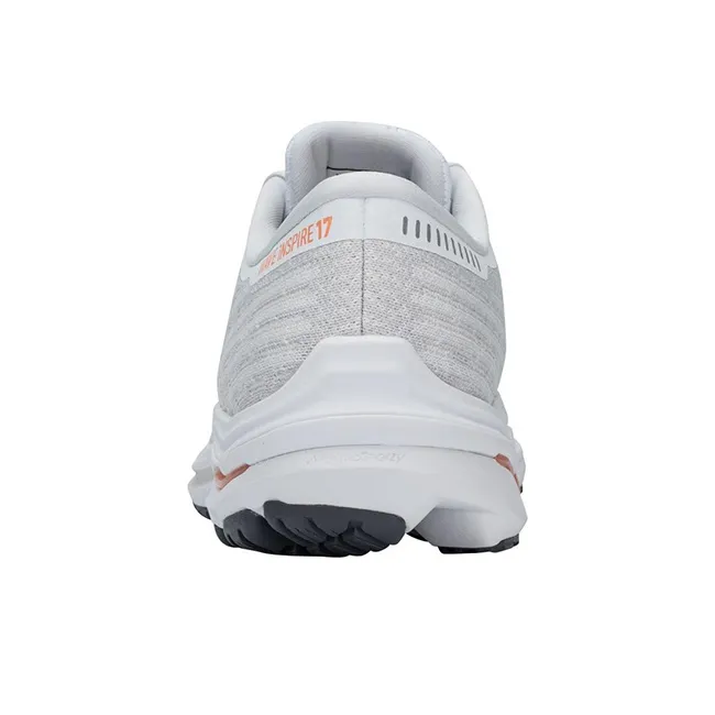 Mizuno Women's Wave Inspire 17 Waveknit 'White Papaya' Women's-3