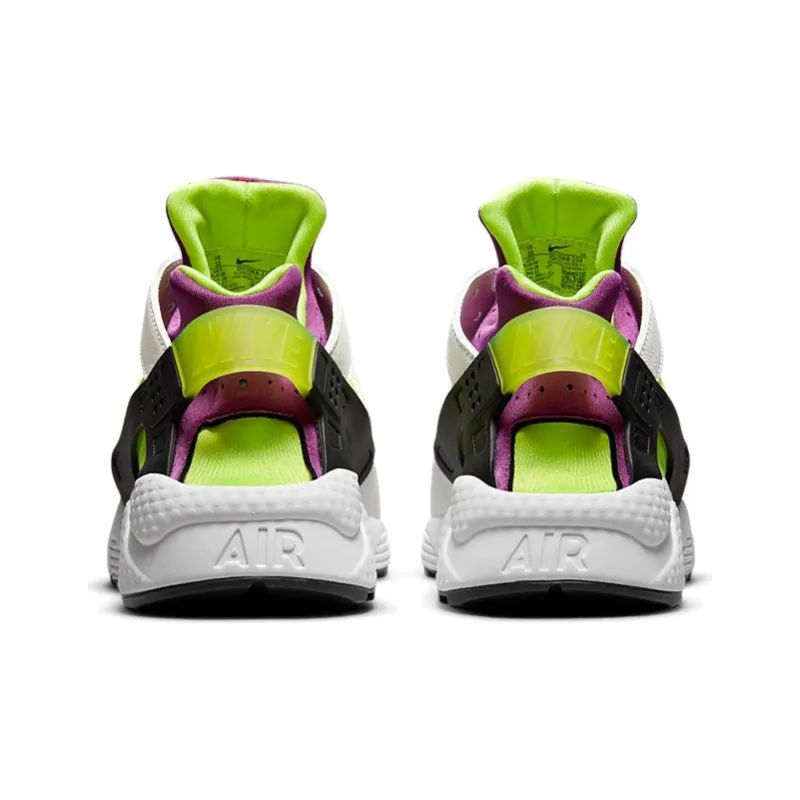 Nike Air Huarache Run Neon Yellow Magenta 2021-4