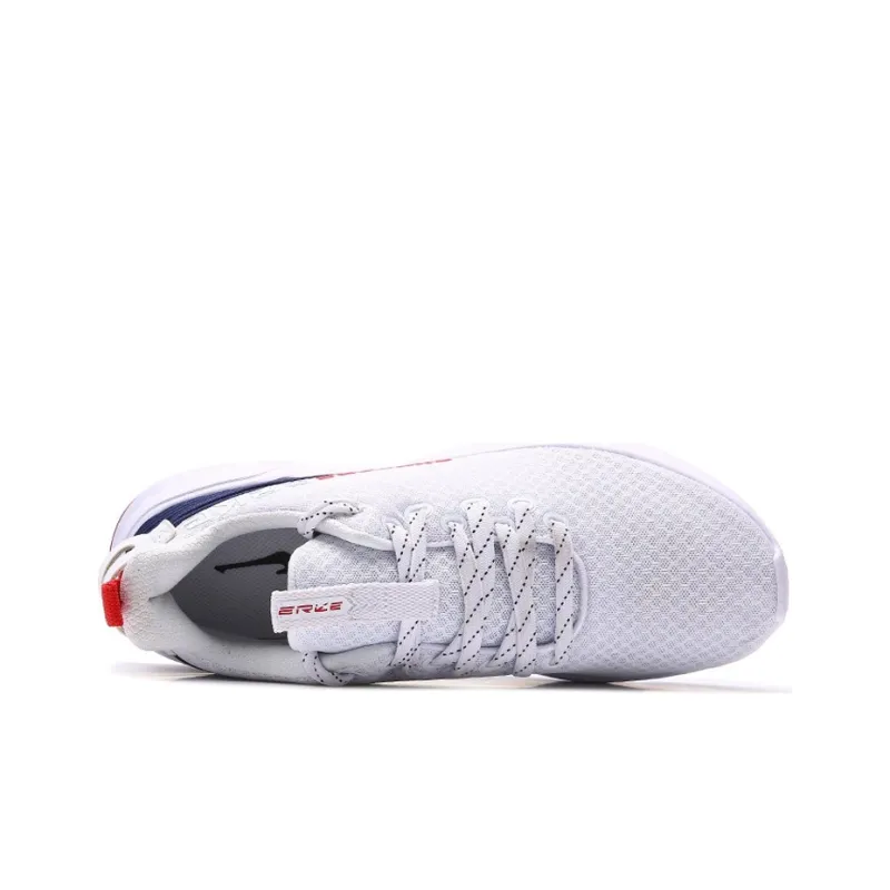Erke Low Top Running Shoes Men's True White-2