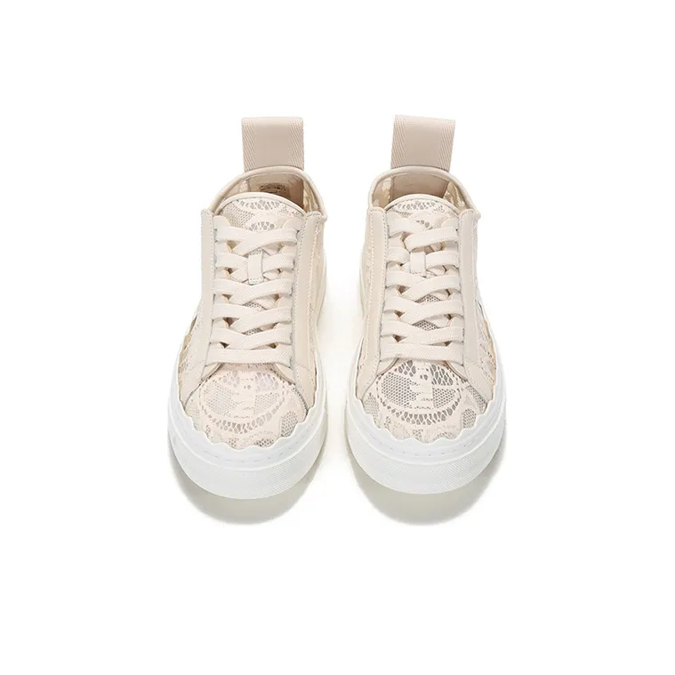 Chloé Lauren Lace-detail Sneakers-3