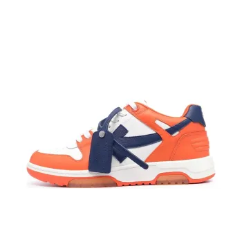 OFF WHITE Out Of Office Ooo Low Tops White Orange Blue