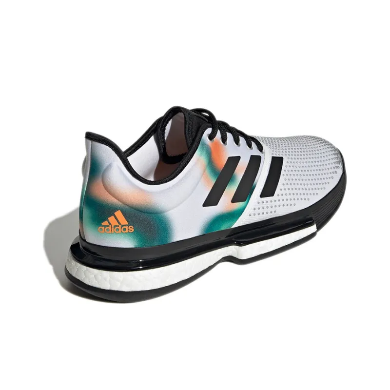 Adidas SoleCourt 'White Black Silver Metallic'-3