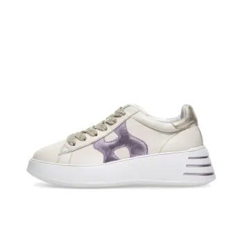 HOGAN Rebel Wear-Resistant Low-Top Sports Casual Shoes Women's Cream White
